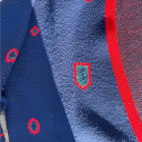 Pendleton Cardigan Women’s 2XL vintage Wool Knit Blue Red Geometric USA Made - Picture 3 of 7